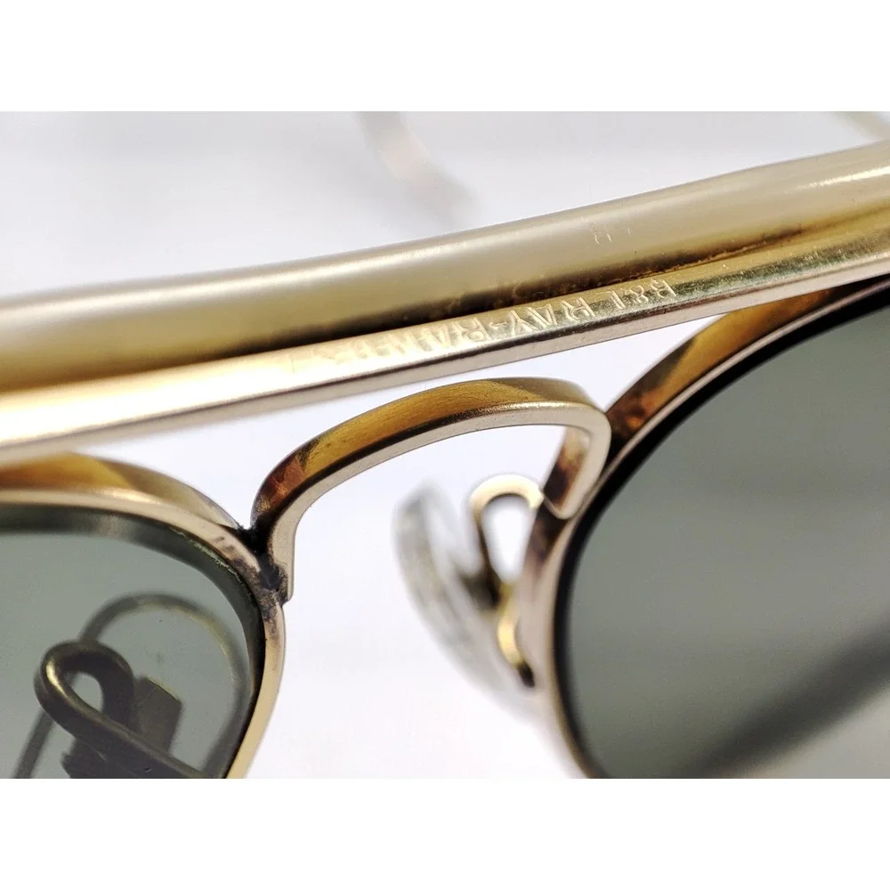 Vintage Ray-Ban Outdoorsman B&L 10K Gold Filled Aviator G-15 USA 1960s